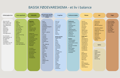 Basisk fødevareskema - LØS ARK
